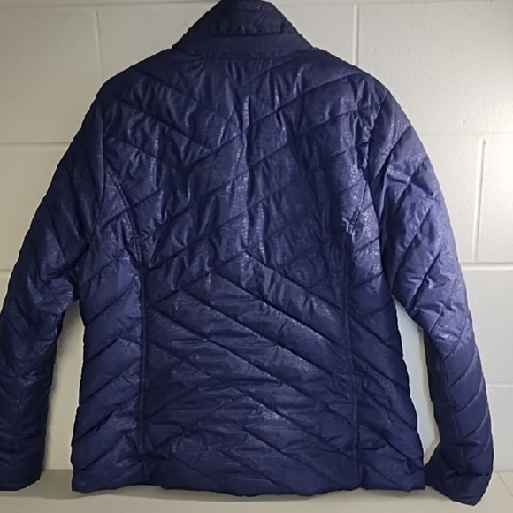 Tek Gear Purple Quilted Puffer Jacket with Chevron Pattern - Picture 13 of 14